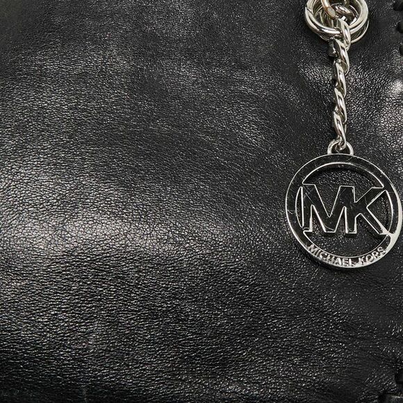 Michael Kors Black Leather Chelsea Chain Shoulder Bag